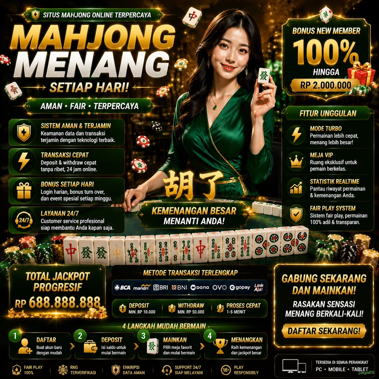 jaya89 Bonus Menarik